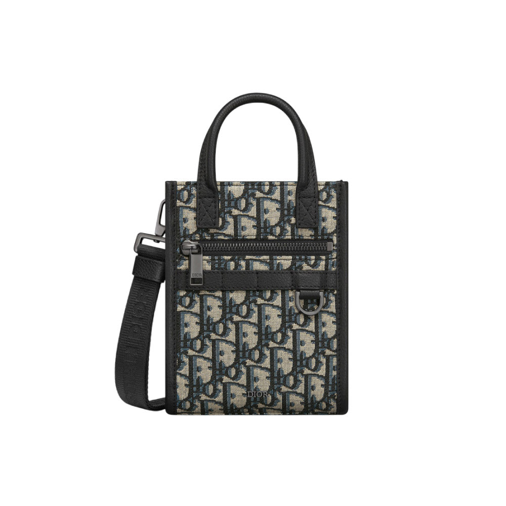디올 사파리 노스사우스 미니 크로스백 베이지 자카드