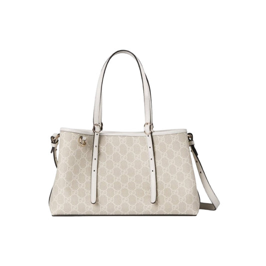 구찌 GG 엠블럼 스몰 토트백 베이지