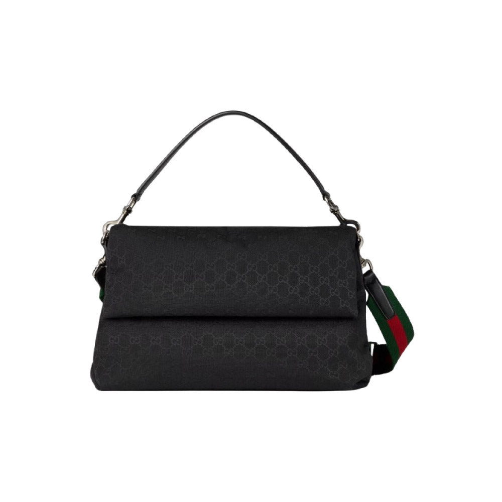 구찌 웹 미디움 GG 크로스백 블랙
