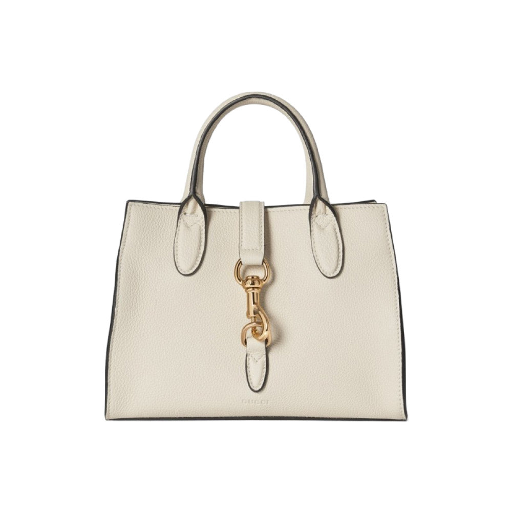 구찌 후드 클로저를 더한 스몰 토트백 아이보리