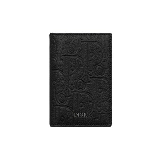 디올 그래비티 오블리크 버티칼 카드지갑 블랙