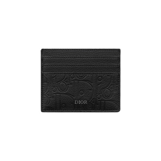 디올 그래비티 오블리크 카드홀더 블랙