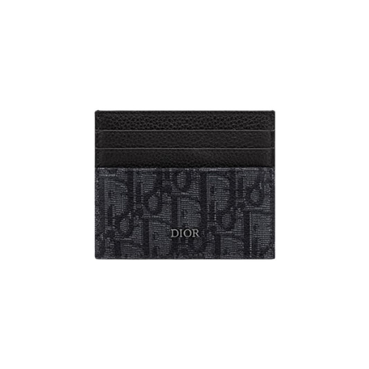 디올 오블리크 카드홀더 블랙