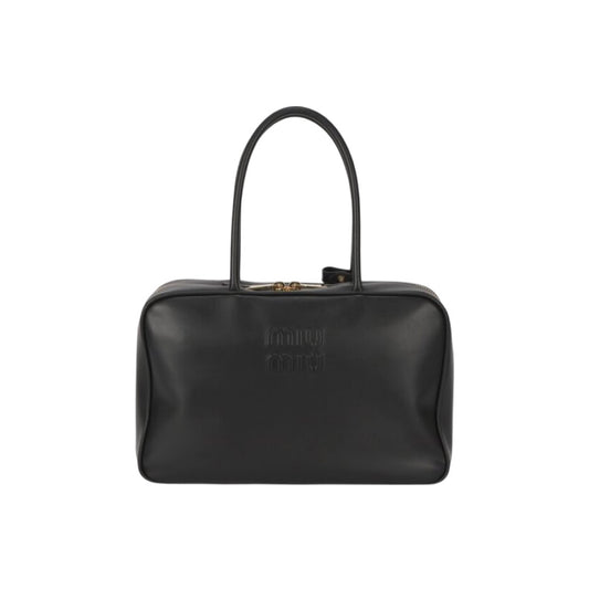 미우미우 엠보싱 레터링 로고 보백