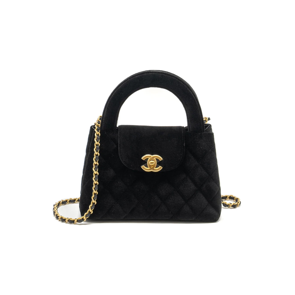 샤넬 미니벨벳쇼핑백