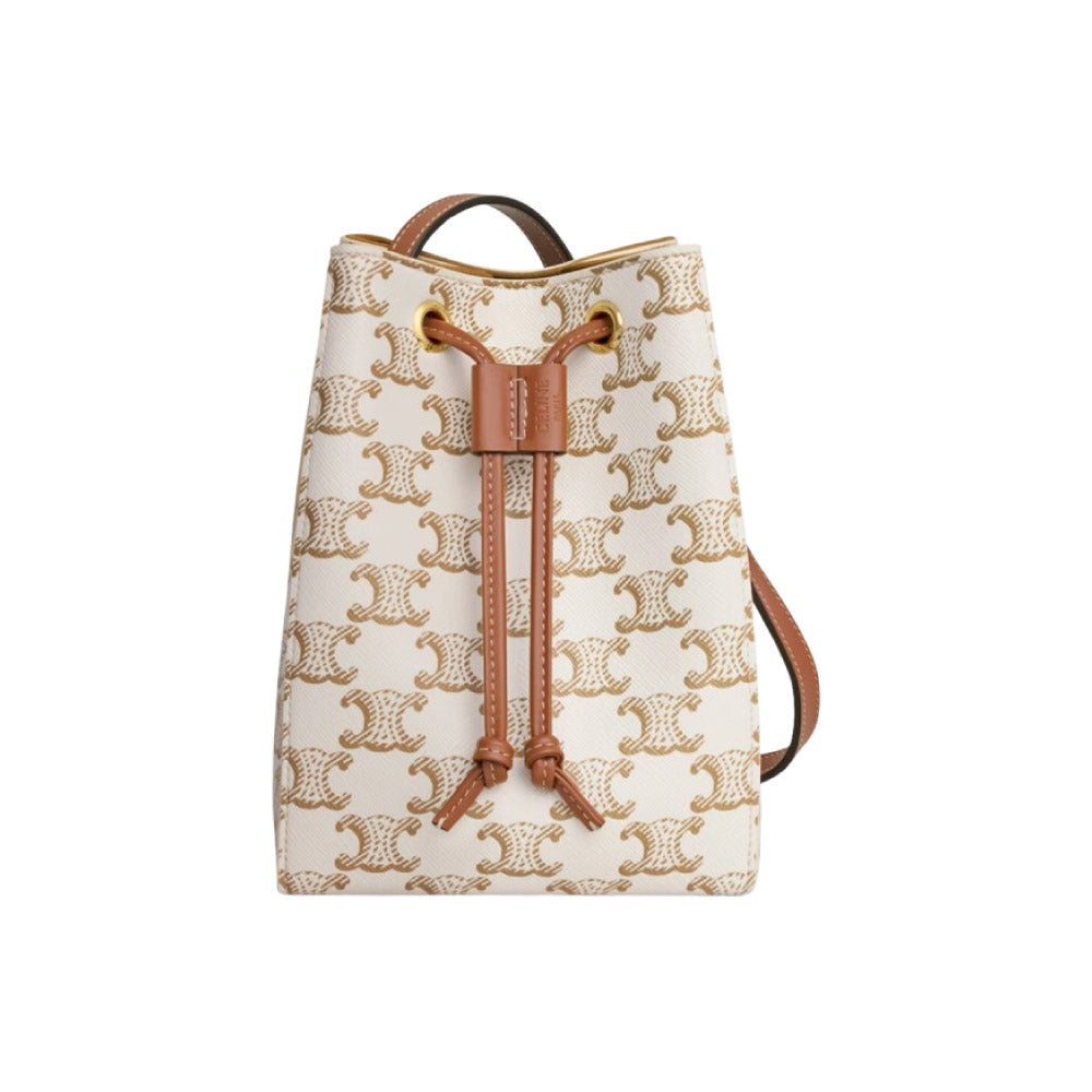 셀린느 마이크로 세일러 미니 버킷백 화이트