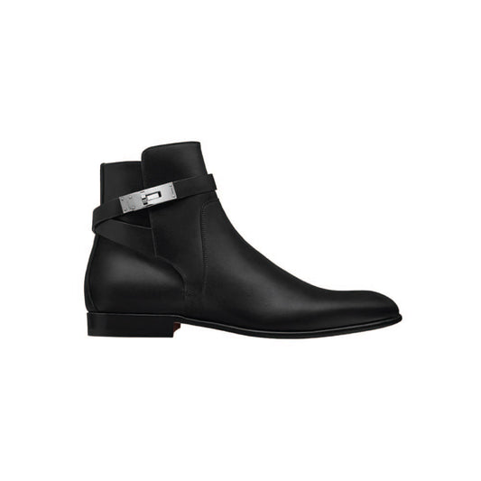 에르메스 네오 앵클 부츠 누아 블랙