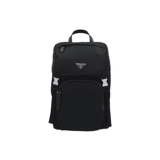 프라다 리나일론 및 사피아노 가죽 백팩