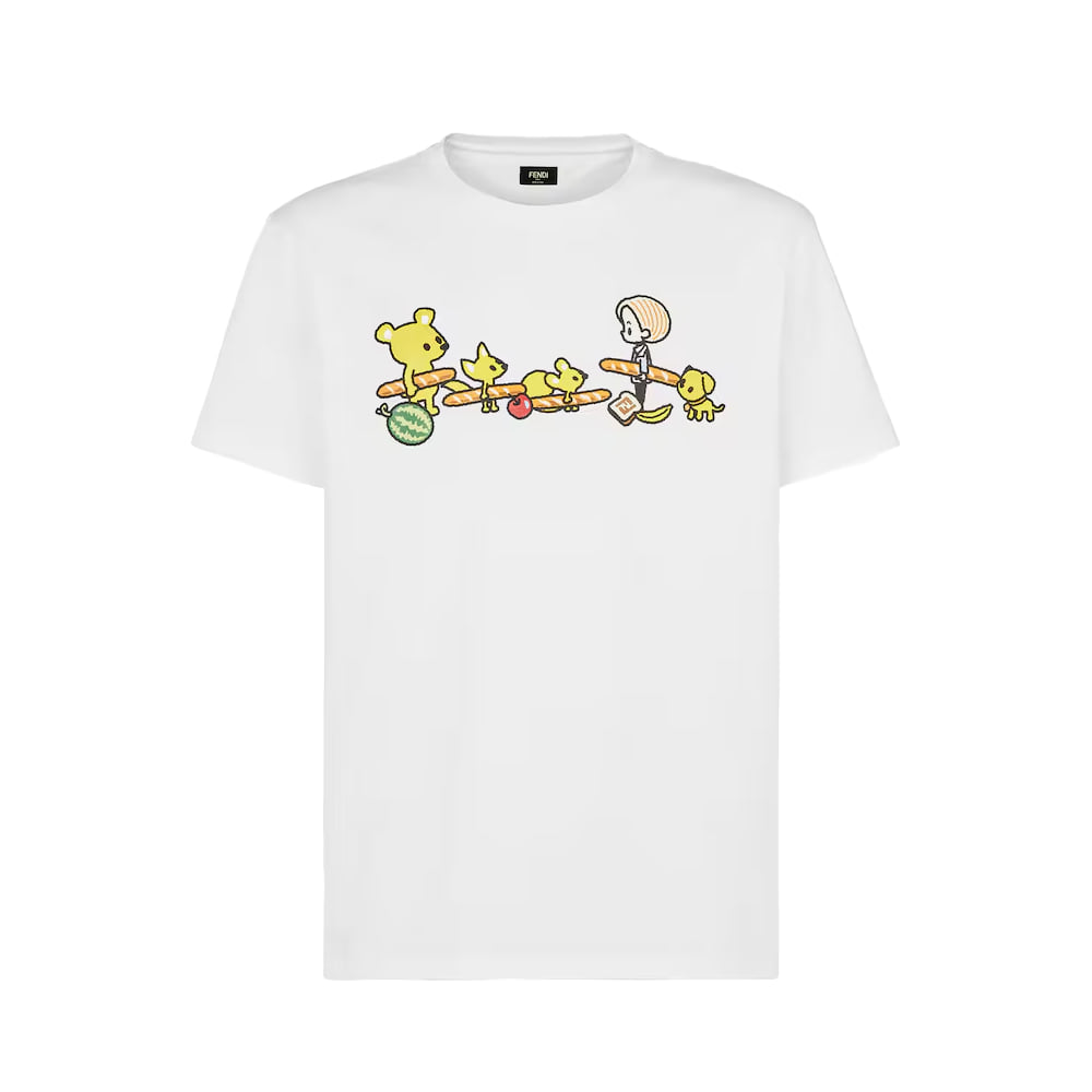 펜디 실비아 앤 바게트 코튼 티셔츠 (국내배송)