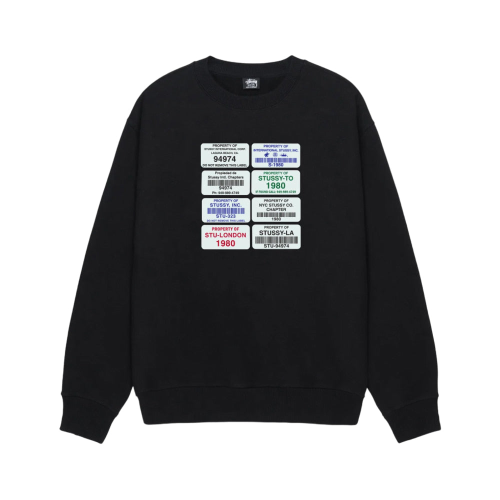 스투시 코드 프린트 크루넥  (국내배송) (3COLOR)