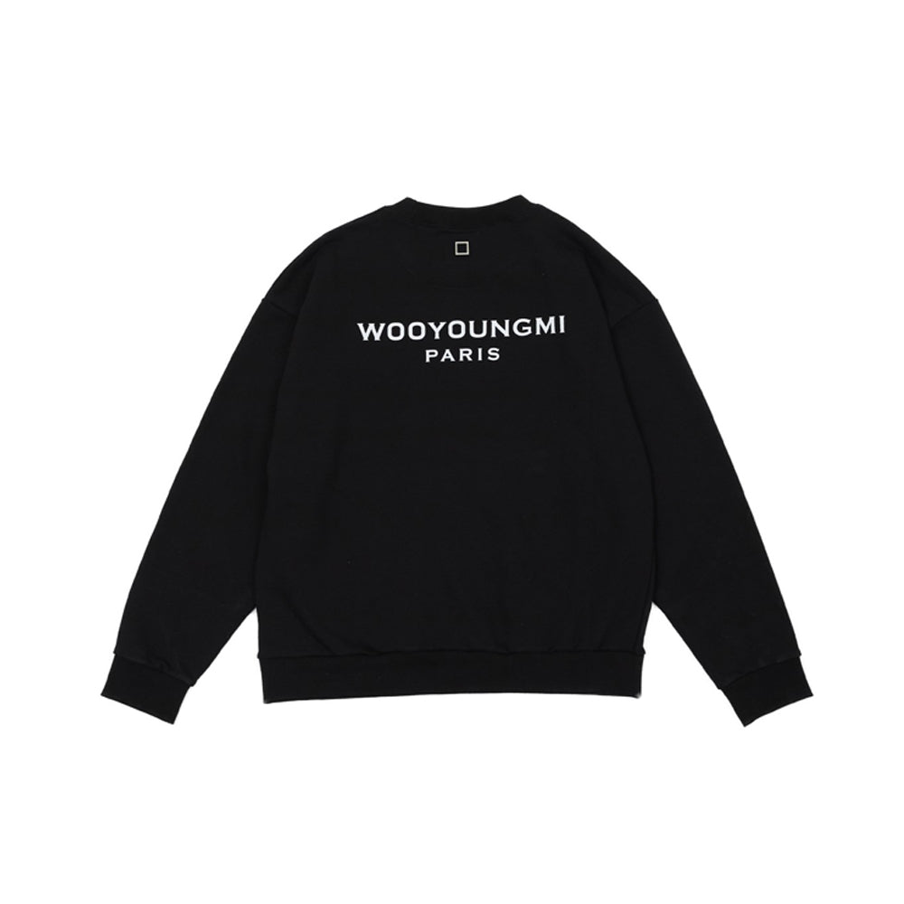 우영미 백로고 맨투맨(2COLOR) (국내배송)