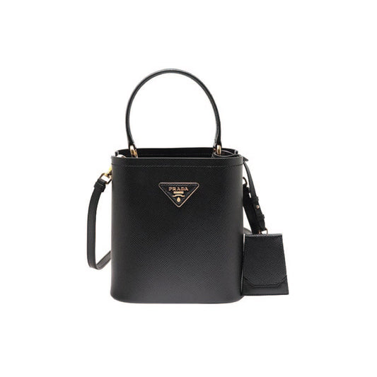 프라다 파니에 사피아노 가죽 미디움백