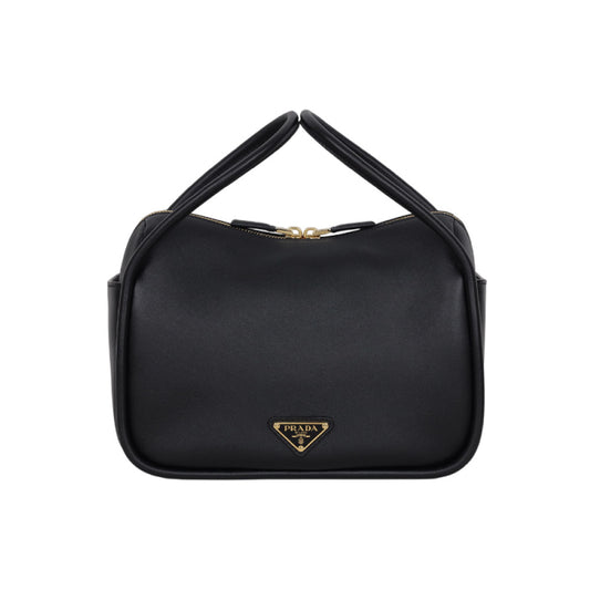프라다 삼각로고 달링 레더 토트백 블랙