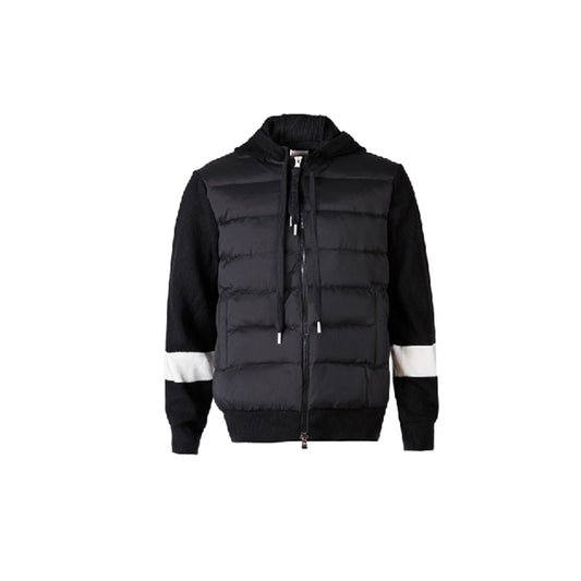몽클레어 프런트 니트 후드 패딩(블랙) (국내배송)