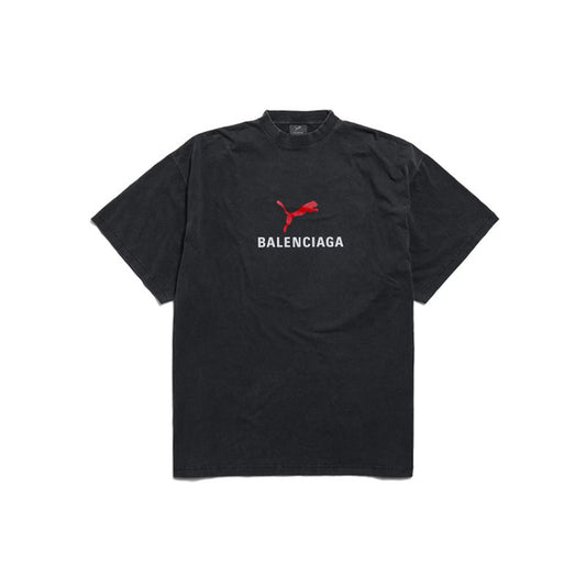 발렌시아가 페이디드 퓨마 티셔츠 (국내배송)(3COLOR)(FREE)