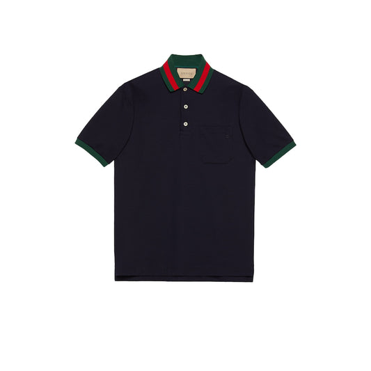 구찌 웹카라 코튼 피케폴로  (당일배송)(국내배송) (2COLOR)