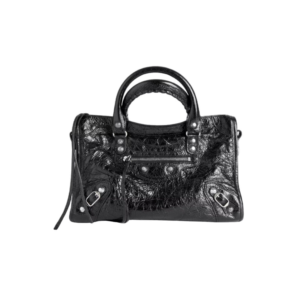 발렌시아가 르 시티 스몰백 블랙