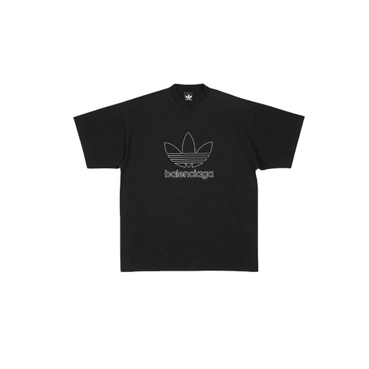 발렌시아가 X 아디다스 티셔츠 오버사이즈 (블랙)  (국내배송)