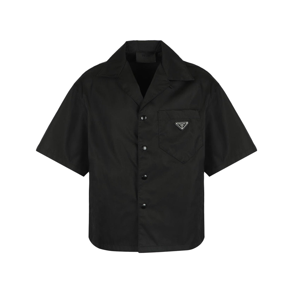 프라다 로고 리사이클 나일론 1/2 셔츠 (국내배송) (당일배송)