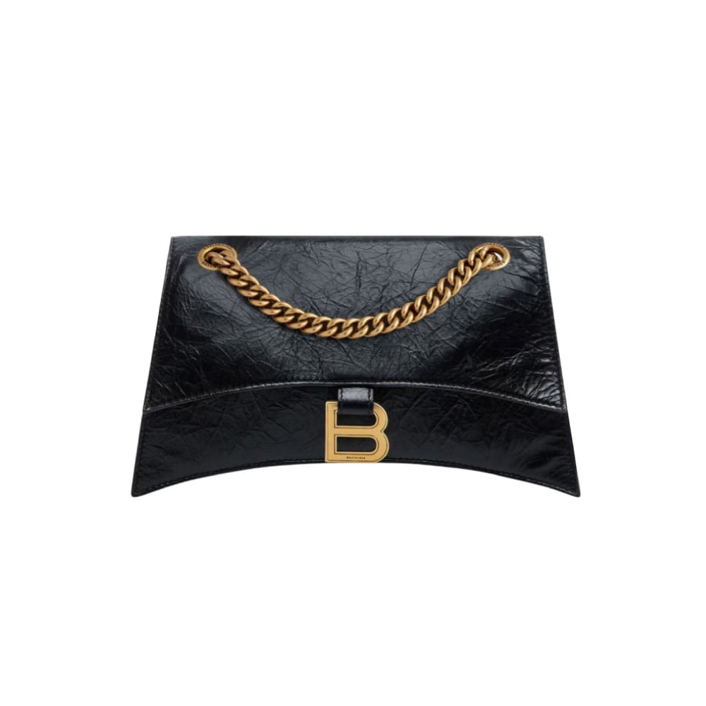 발렌시아가 크러쉬 체인백 스몰 블랙